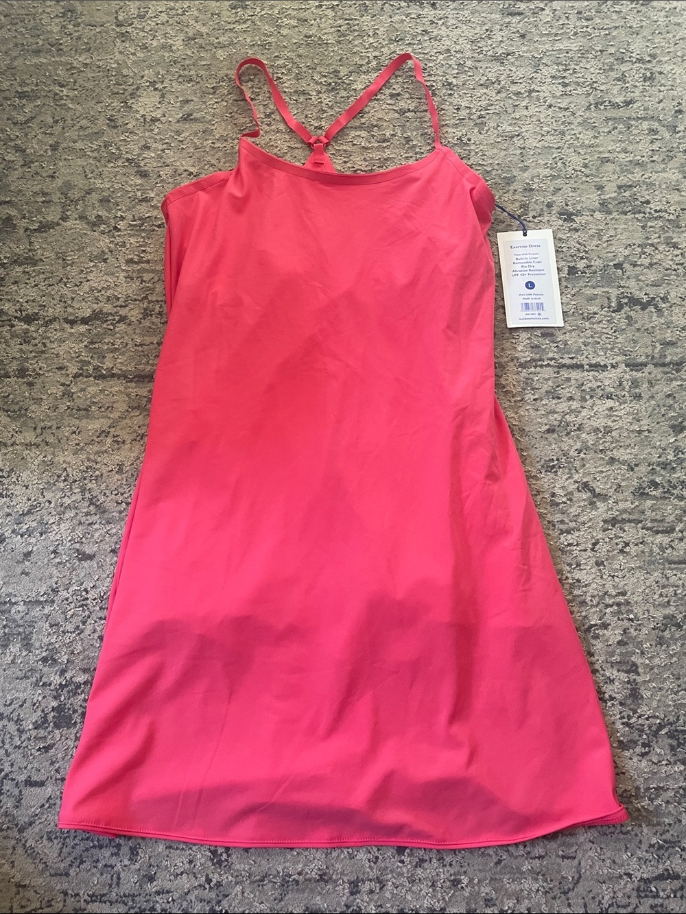 Outdoor Voices Petunia Pink Active Tank Dress UPF 50+ - Picture 3 of 8